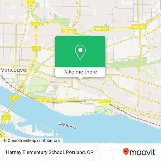 Mapa de Harney Elementary School