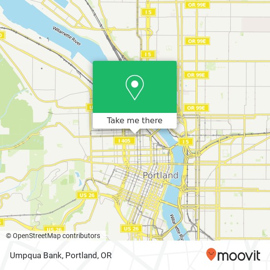 Umpqua Bank map