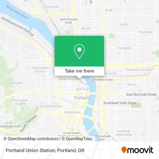 Portland Union Station map