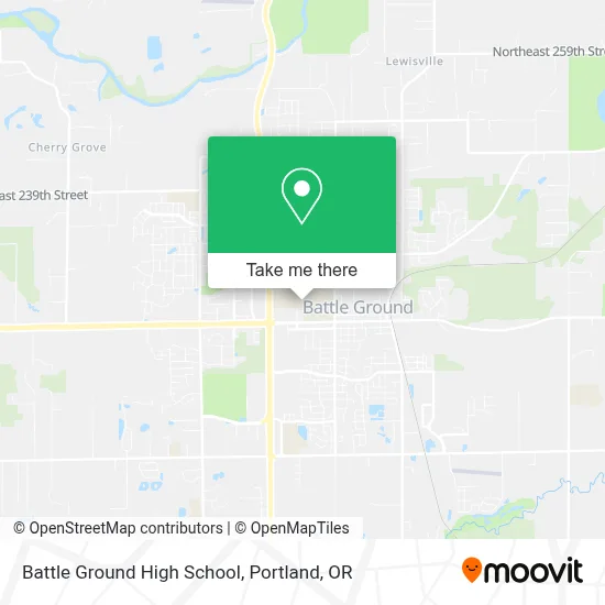 Battle Ground High School map
