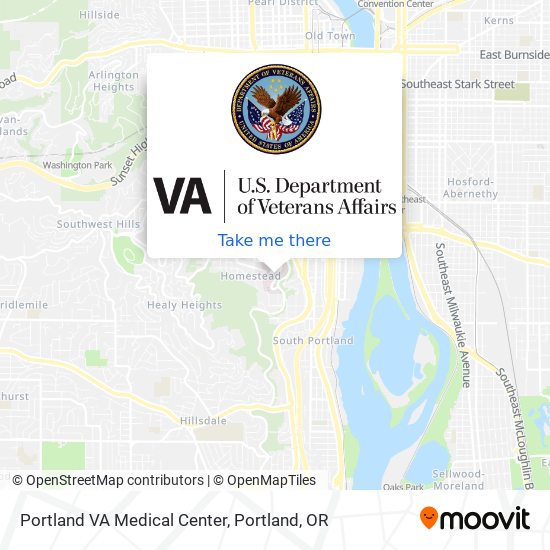 Mapa de Portland VA Medical Center