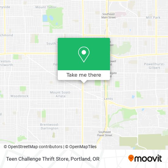 Teen Challenge Thrift Store map
