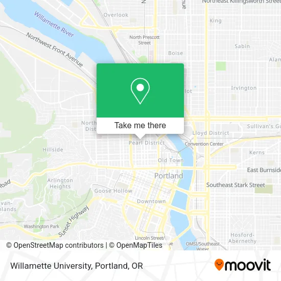 Willamette University map