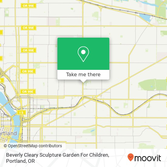 Mapa de Beverly Cleary Sculpture Garden For Children