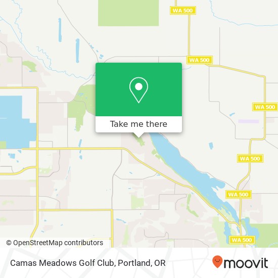 Mapa de Camas Meadows Golf Club