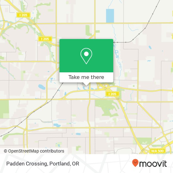 Padden Crossing map