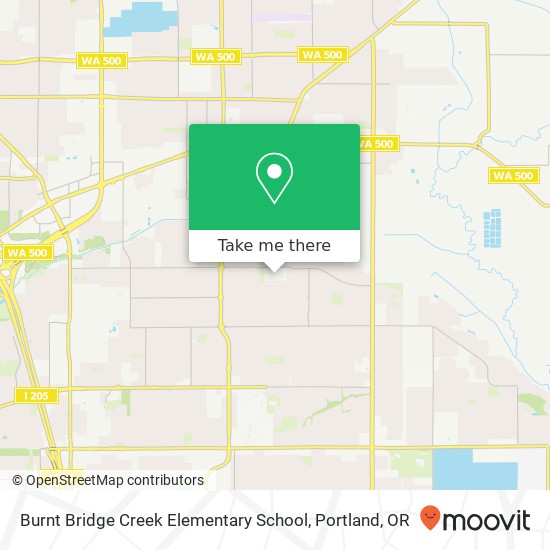 Burnt Bridge Creek Elementary School map