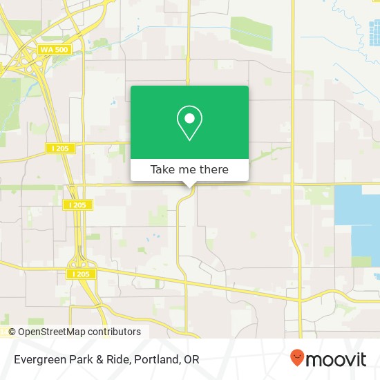 Evergreen Park & Ride map