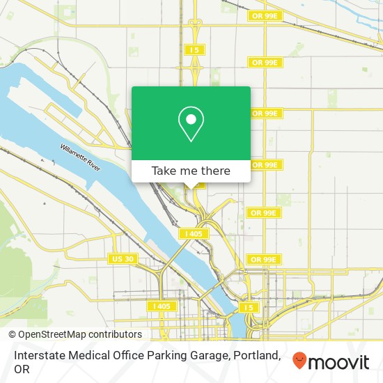 Mapa de Interstate Medical Office Parking Garage