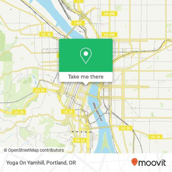 Mapa de Yoga On Yamhill