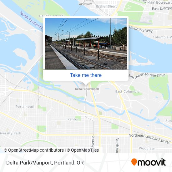 Delta Park/Vanport map