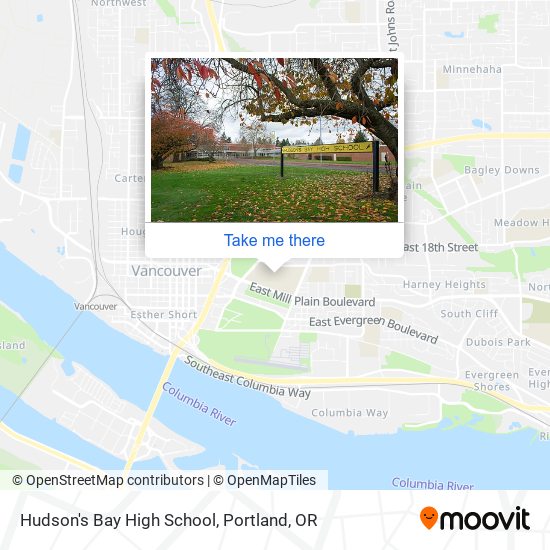 Mapa de Hudson's Bay High School
