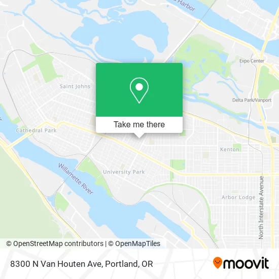 Mapa de 8300 N Van Houten Ave