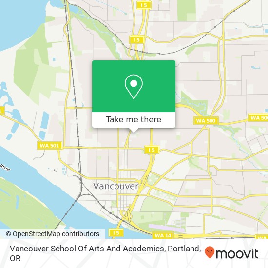 Mapa de Vancouver School Of Arts And Academics