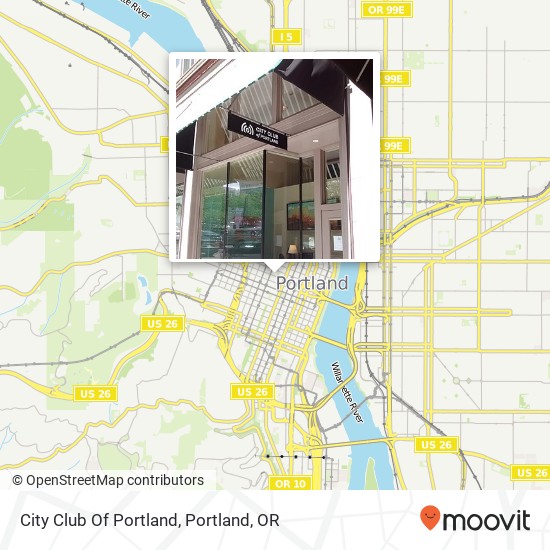 Mapa de City Club Of Portland