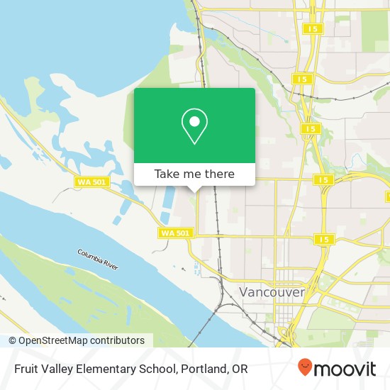Fruit Valley Elementary School map