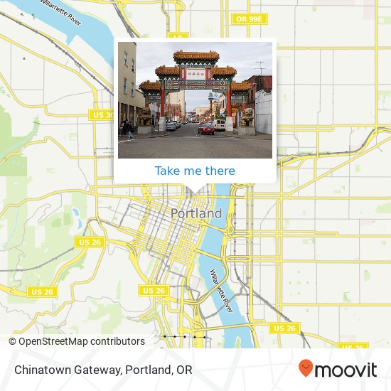 Chinatown Gateway map