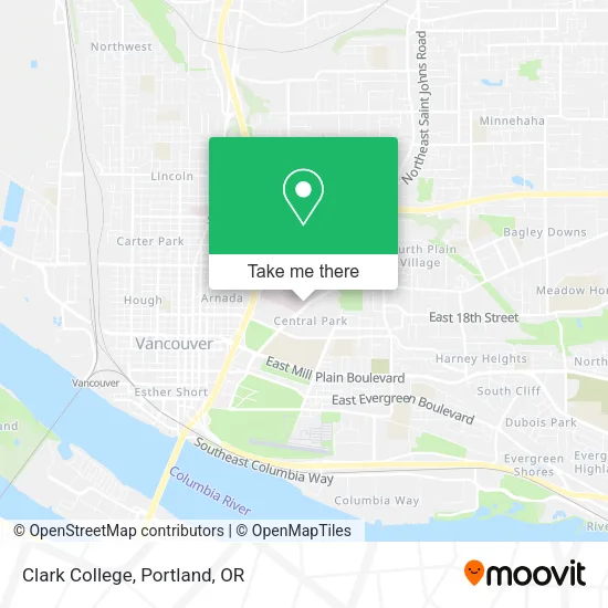 Clark College map