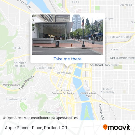 Mapa de Apple Pioneer Place