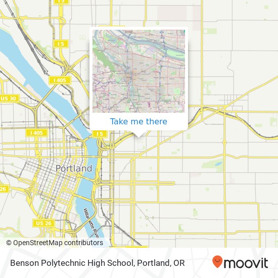 Benson Polytechnic High School map