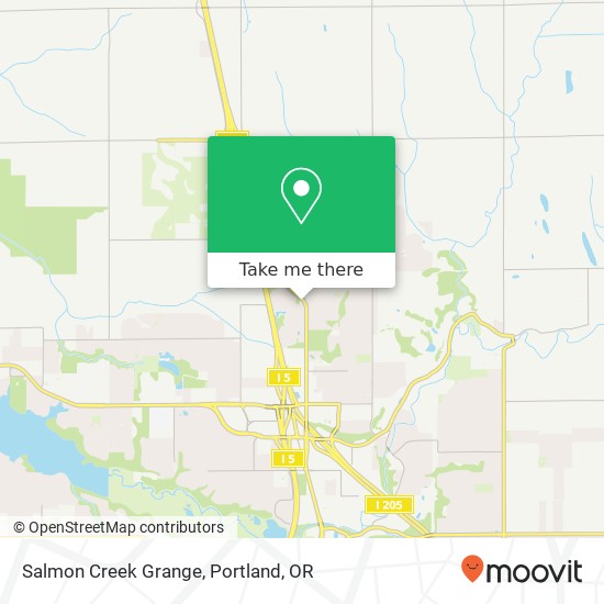 Salmon Creek Grange map