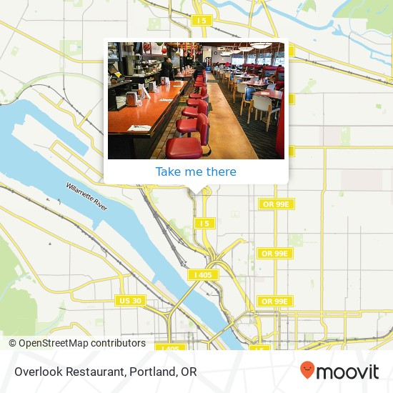 Overlook Restaurant map