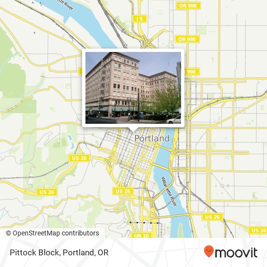 Mapa de Pittock Block