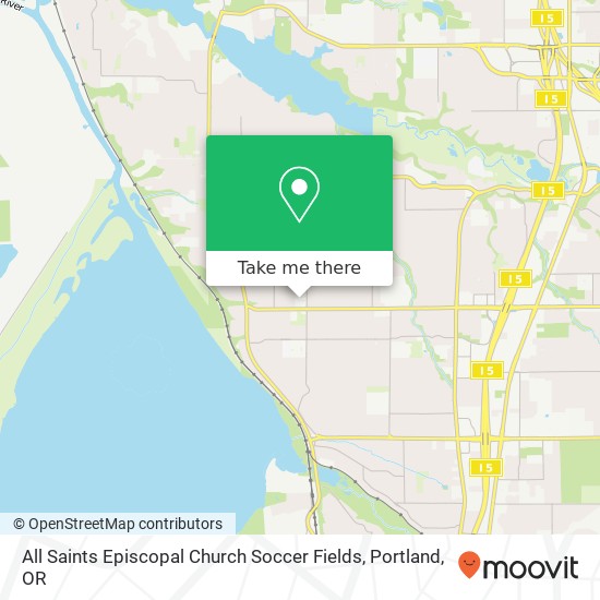 All Saints Episcopal Church Soccer Fields map