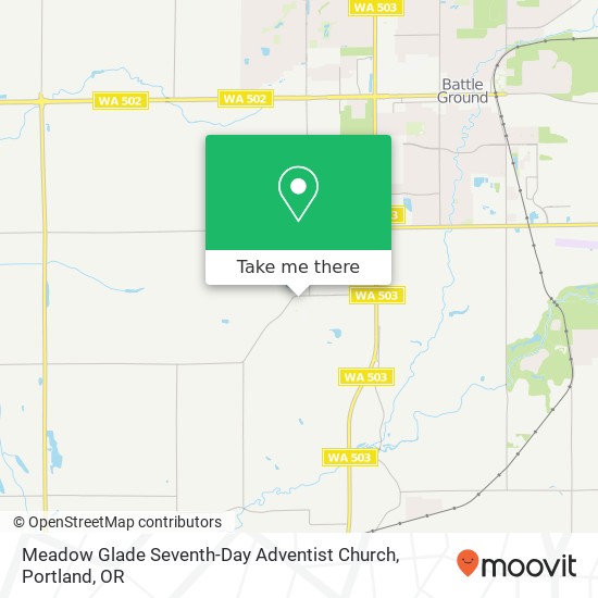 Mapa de Meadow Glade Seventh-Day Adventist Church