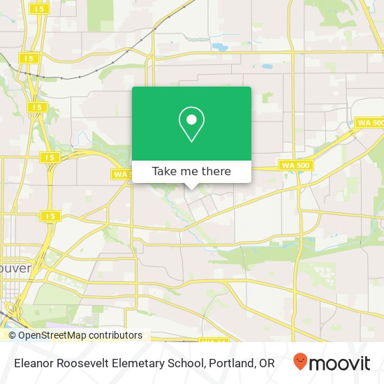 Mapa de Eleanor Roosevelt Elemetary School