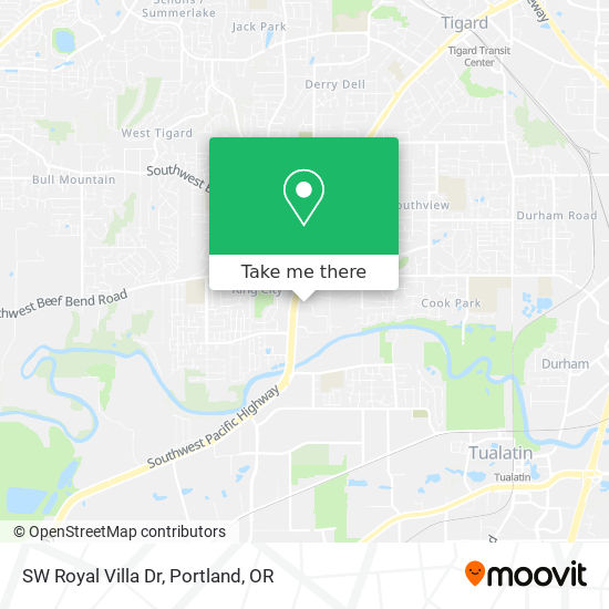 SW Royal Villa Dr map