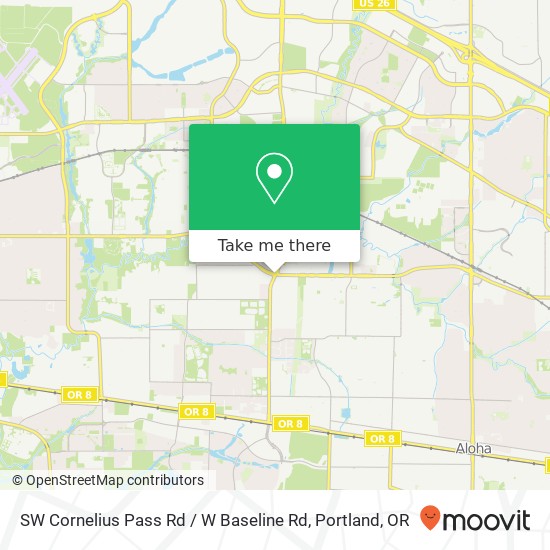 Mapa de SW Cornelius Pass Rd / W Baseline Rd