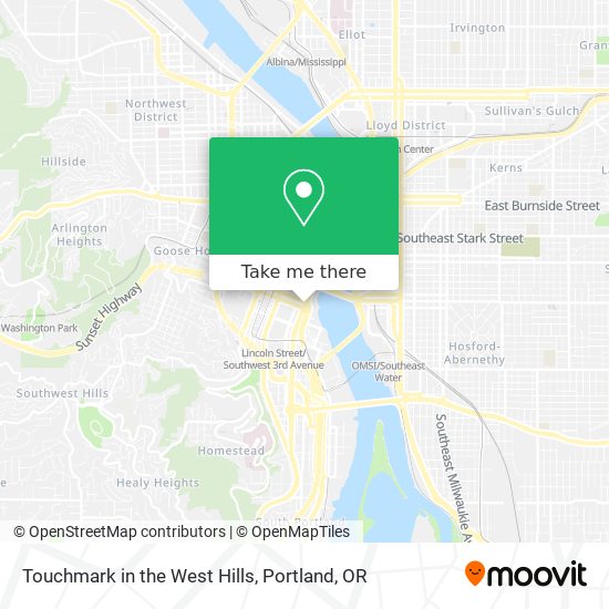 Touchmark in the West Hills map
