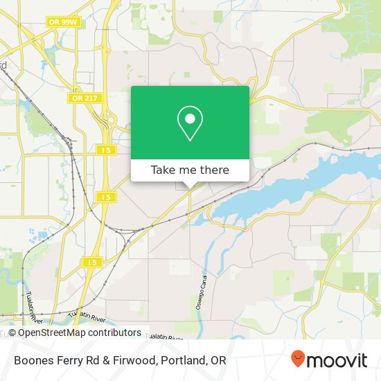 Boones Ferry Rd & Firwood map