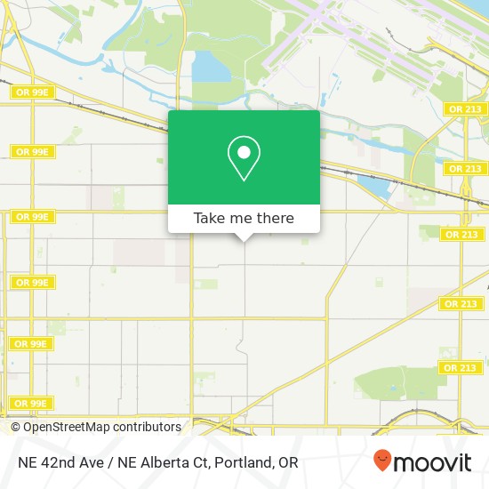 Mapa de NE 42nd Ave / NE Alberta Ct