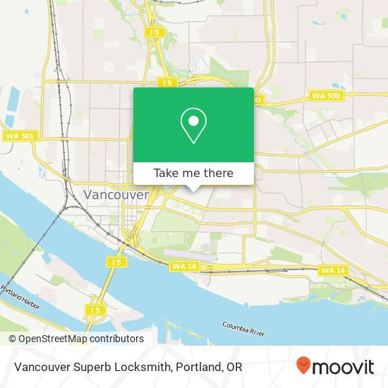 Vancouver Superb Locksmith map