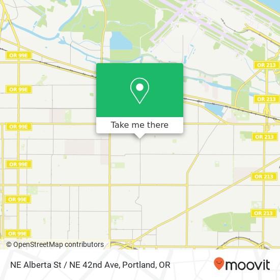 NE Alberta St / NE 42nd Ave map