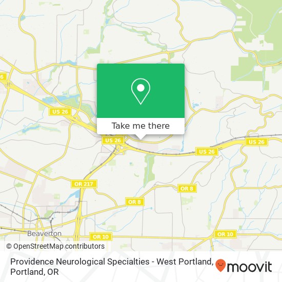 Providence Neurological Specialties - West Portland map