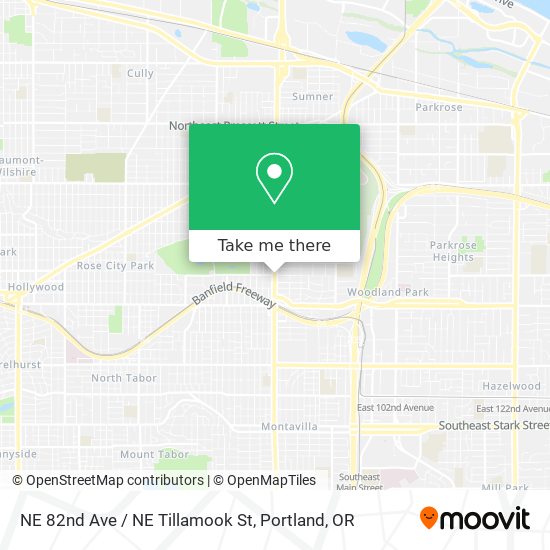 NE 82nd Ave / NE Tillamook St map