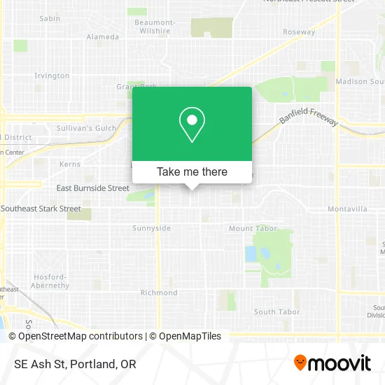 SE Ash St map