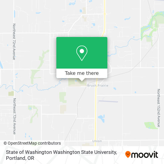 Mapa de State of Washington Washington State University