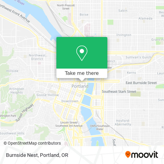 Burnside Nest map