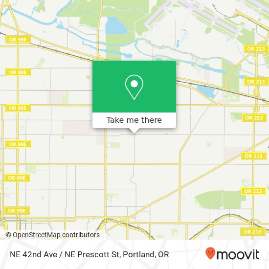 NE 42nd Ave / NE Prescott St map