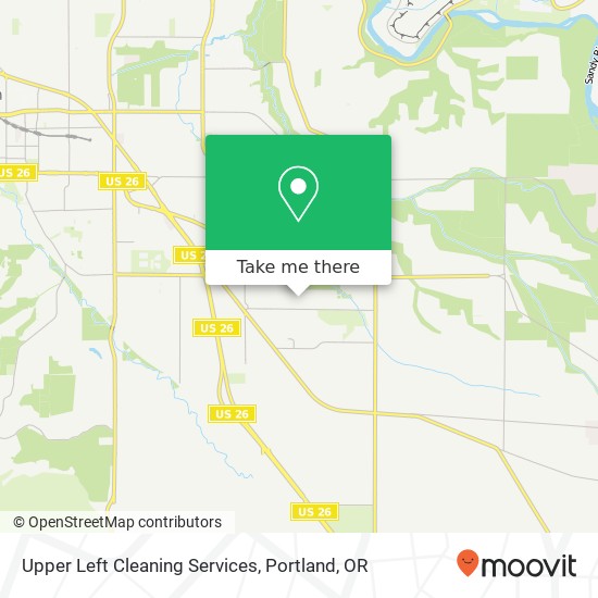 Upper Left Cleaning Services map