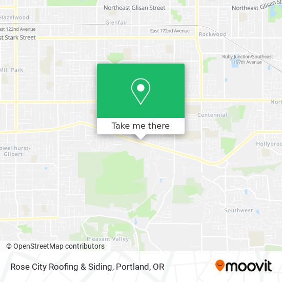 Mapa de Rose City Roofing & Siding