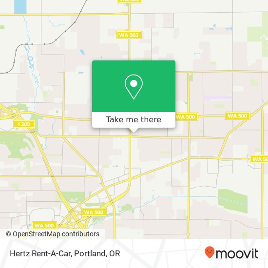 Mapa de Hertz Rent-A-Car