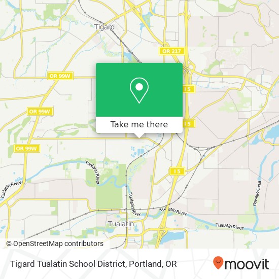 Mapa de Tigard Tualatin School District