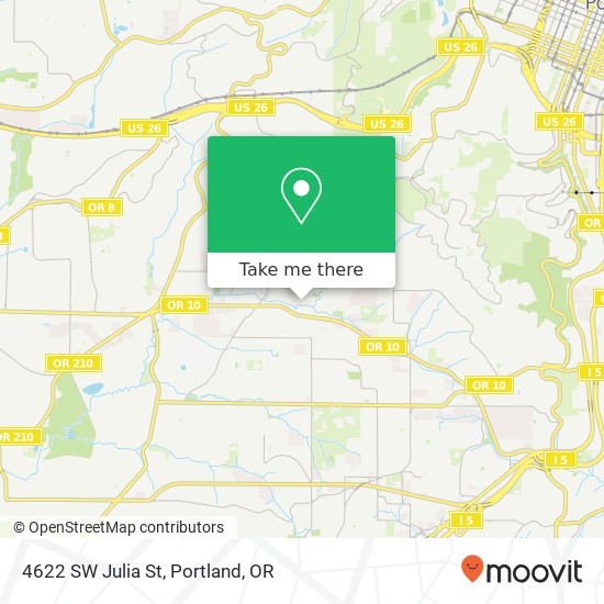 4622 SW Julia St map