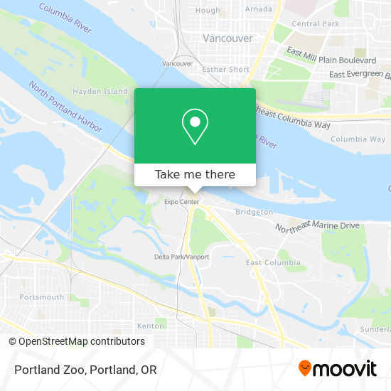 Portland Zoo map