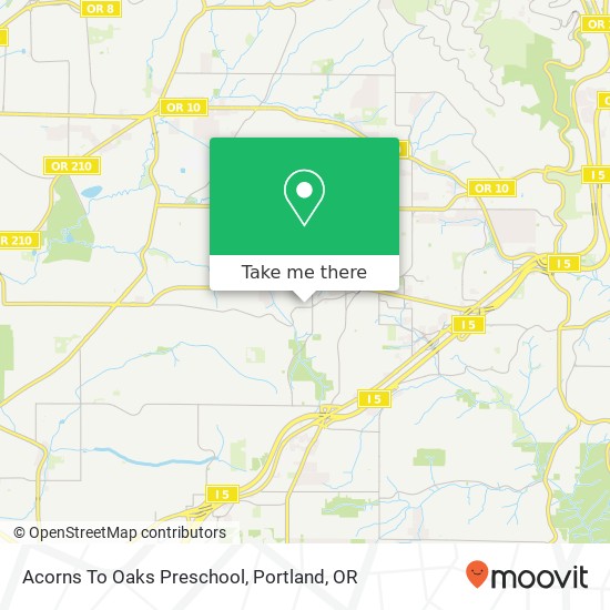 Acorns To Oaks Preschool map